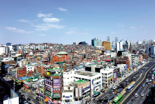 서울 서대문구 북아현2구역 재개발 일대 모습. 사진 서대문구